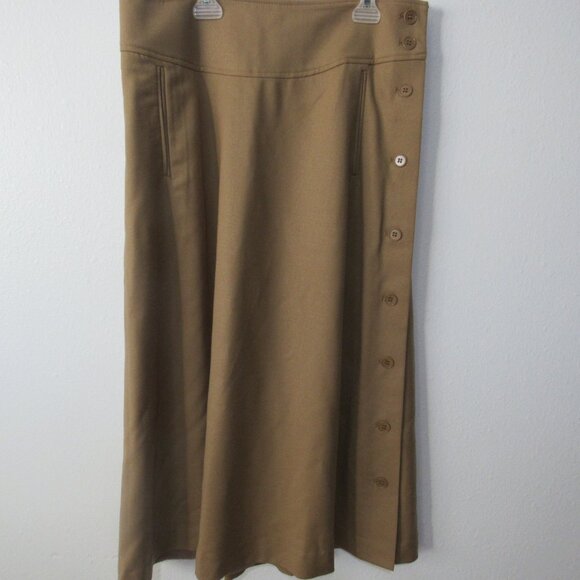 Talbots SZ 6 Camel Midi Skirt - Picture 3 of 8